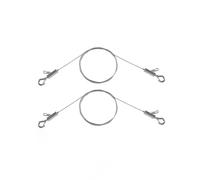 Stalishare 2PCS Adjustable Picture Hanging Wire 1.5m x 1mm Small Hooks, Picture Frame Wire Kit Heavy Duty 50lbs, Stainless Steel for Art, Mirror, Light Lamp, Billboards, Basket Flowerpot