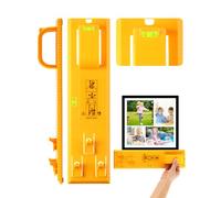 Stalishare Picture Hanging Tool, Kit with Levels for Easy Making Position, Photo Frame Wall Hanger Tool for Clocks/ Mirrors/ Galleries/ Artworks (Plastic, Yellow)