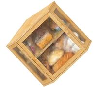 Stalk Wood and Acrylic Bread Boxes Corners Storages Clear Window for Viewing Ending Assembly Traditional Boxes