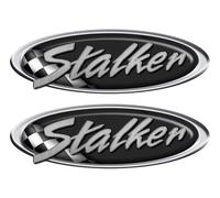 Stalker Boat Classic Racing 10" Long Stickers (not OEM) DIY. - Must be Cut Out Using Scissors