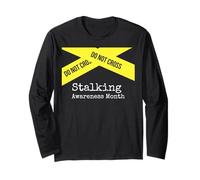 Stalking Awareness Month Long Sleeve T-Shirt