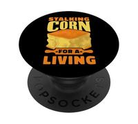 Stalking Corn For A Living Funny Cornbread Farmer Pun PopSockets Adhesive PopGrip
