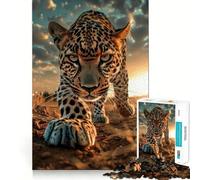 Stalking The Sunset Wild Hard Jigsaw Puzzle for Adults 1000 Pieces Boost Recall Calm Escape Tight Edge 38x52cm