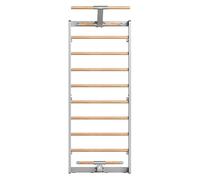 Stall Bar for Core Strengthening and Full-Body Exercises, Solid Beech Wood with Pull-Up Bar for Stretching and Fitness Training