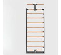 Stall Bar for Core Strengthening and Full-Body Exercises, Solid Beech Wood with Pull-Up Bar for Stretching and Fitness Training