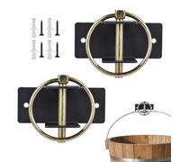 Stall Bucket Hook - Heavy Duty Feed Holder Hanger | Locking Pin Steel Bucket Rack Quick Release | Wall Mounted Stable Organizer Durable Livestock Equipment and Scenarios for Horse Barn Fence Kennel