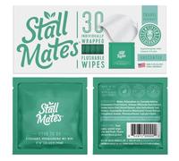 Stall Mates Wipes: Flushable, portable, eco-friendly bathroom wipes. (30 individually wrapped wipes)