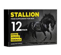 Stallion Extra Strong Herbal Supplement for Men 12 Capsules (450mg each)