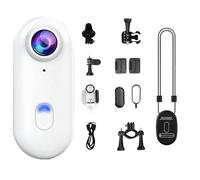 Stallion Frames Body Camera,New Stallionframes 4k Mini Handsfree Bodycam, Portable Wearable Magnetic Thumb Camera, Hd 1080p/4k Gosnap, for Cycling, Diving, Pet, ravel (White,1080)