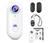 Stallion Frames Body Camera, Stallionframes Wearable Magnetic Body Camera, with Waterproof Case, Audio & Video Recording, for Cycling, Diving, Pet, Vlogging (White,1080P,Standard)