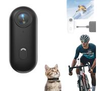 Stallion Frames Camera, Stallionframes Mini Handsfree Bodycam, Wearable Body Camera with Audio, 170° Wide Angle, 10 Accessories, Lecture, Traveling, Pet Walking (black+10 accessories)