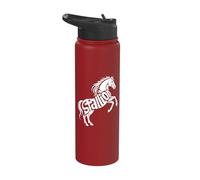 Stallion Stuff Stylish Typography Equestrian Horse Stallion Stainless Steel Insulated Water Bottle