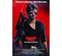 Stallone Cobra RED370 A6 Poster on Photo Paper - Borderless Movie Art Cult Film Images Classic Iconic 70s 80s 90s Vintage Retro Home Wall Decor Pictures Printing Modern Artwork Aesthetic Reproduction