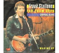 STALLONE, FRANK - FAR FROM OVER WAKING UP / FROM THE ORIGINAL MOTION PICTURE SOUNDTRACK OF PARAMOUNT PICTURES STAYING ALIVE / 1983 / Bildhülle / RSO # 815023-7 / Deutsche Pressung / 7" Vinyl Single Schallplatte