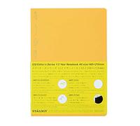 STALOGY 018 Editor's Series 1/2 Year Notebook (A5//Yellow) by STALOGY,5.8 in. x 8.3 in. / A5 / 1/2 Year Notebook