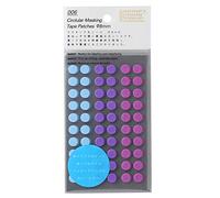 Stalogy Masking Tape Dot Patches: 0.3 in. Diameter / 60 dots/Sheet / 10 Sheets/Pack / 8mm Wide (Shuffle Pale)