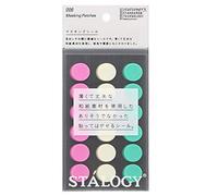 Stalogy Masking Tape Dot Patches: 0.6 in. diameter / 18 dots/sheet / 10 sheets/pack / 16mm wide (Shuffle Ice Cream)