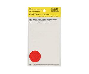 Stalogy Removable Adhesive Weekly Calendar from the Editor's Series: 3-1/2 in. x 13.8 cm.