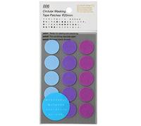 Stalogy S2 Masking Tape Dot Patches: 0.8 in. Diameter / 15 dots/Sheet / 10 Sheets/Pack / 20mm Wide (Shuffle Pale)