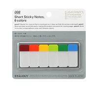 Stalogy S3-F Sticky Flags: 3/5 in x 1.4 in. / Assorted (6 Colors) A