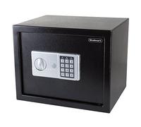 Stalwart 65-EK-30 Digital Safe - Electronic Steel Safe with Keypad, 2 Manual Override Keys - Protect Money, Jewelry, Passports - For Home, Business, Travel, Black, 17.9 in x 15.4 in x 15.2 in