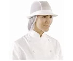 Stalwart A653-M Trilby Hat with Snood, Medium, 21.25", White