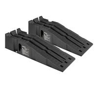 Stalwart Car Ramp Lifts for Oil Changes, Molded Hardened Plastic, Black