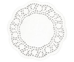 Stalwart CE990 Fiesta Paper Doily, Round, 4"
