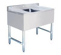 Stalwart DA-BAR1B36LR Commercial Bar Sink 1 Bowl Middle 914x477x838mm