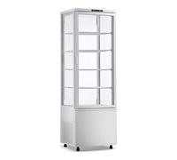 Stalwart DA-CL238W Upright Display Fridge 238 litres 4 Shelves White 1 Flat Door