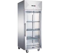 Stalwart DA-F650VGLASS Commercial Freezer Upright Cabinet 685 litres Stainless Steel Single Glass Door GN2/1 Ventilated Cooling