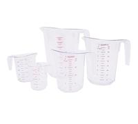 Stalwart DA-MC5 Polycarbonate Measuring Jugs Heavy Duty, Set of 5