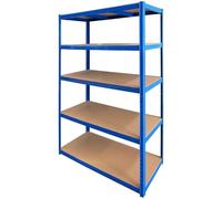 Stalwart DA-SP250C Commercial Blue Heavy Duty Shelving Unit 5 Shelves 1250kg Loading Capacity 1200x450x1800mm
