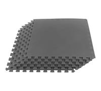 Stalwart EVA Foam Mat Tiles 6-Pack - 24 SQ FT of Interlocking Padding for Garage, Playroom, or Gym Flooring - Workout Mat or Baby Playmat (Gray)