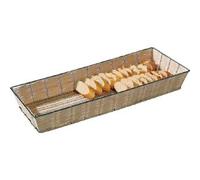 Stalwart F761 Whicker Metal Frame Basket, 600 mm x 200 mm x 80 mm