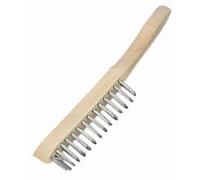 Stalwart L405 Wire Grill Brush Wooden Handle And Wire Bristles