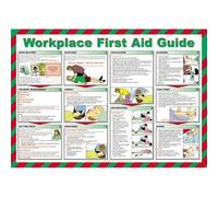 Stalwart L418 First Aid Guide For Workplace Poster