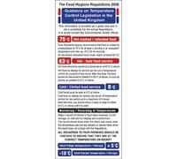 Stalwart L967 1995 Food Act Cook Chill Guidelines Sign