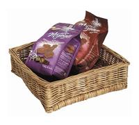 Stalwart P765 Willow Table Basket, Square, 76 mm x 254 mm x 254 mm, 3" x 10" x 10"