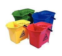Stalwart S224 Colour Coded Mop Bucket, Public Areas, 14 L, Green