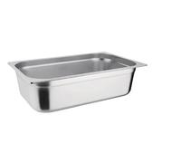 Stalwart Stainless Steel Gastronorm Container, 1/1 Size, 530 x 325mm, Commercial Grade, Hot and Cold Food Storage (150mm Deep)