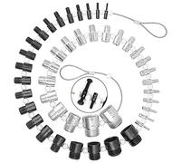 Stalye Nut and Bolt Thread Checker - High Speed Steel Thread Checker Standard and Metric - Complete SAE Male Female Gauge - Accurate Measurements