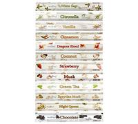 STAMFORD 37335 Exotic Variety Set Incense Sticks - 12 Packs x 20 Sticks, Black