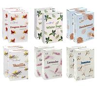 Stamford 37354 Floral Variety Set Incense Cones-12 Packs x 15 Cones, Black, One Size