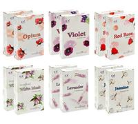 STAMFORD 37355 Floral Variety Set Incense Cones-12 Packs x 15 Cones, Black, One Size