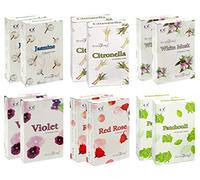 Stamford 37356 Floral Variety Set Incense Cones-12 Packs x 15 Cones, Black, One Size