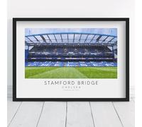 Stamford Bridge Chelsea Artwork | Framed or Unframed Prints | Opened 1877 London Football Stadium | Gift CFC Poster Fan Gift Art For Him