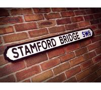 Stamford Bridge Football Ground Old Chelsea Vintage London Street Sign
