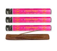 Stamford Earth Angel Incense Sticks - Pack of 3 | With Nakshatra Incense Stick Holder | For Aromatherapy, Meditation, Relaxation, Spa, Yoga