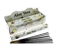 STAMFORD " Hex Floral, Exotic & Spa INCENSE STICKS COLLECTION IN 3/6/12/18/24 PACKS, 20 STICKS/PACKS (ALOE VERA, 6 - PACKS)